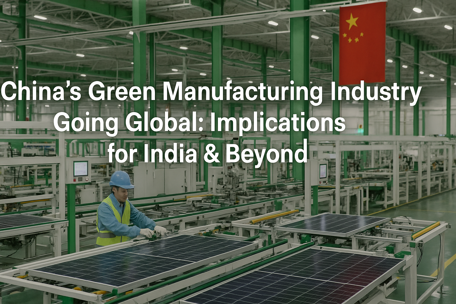 China’s Green Manufacturing Industry Going Global: Implications for India & Beyond